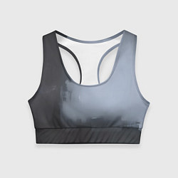 Женский спортивный топ Абстракция с серым и черным