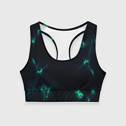 Женский спортивный топ The color is turquoise