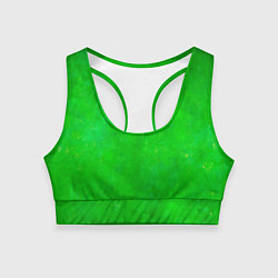 Топик спортивный женский Свет зелёного фонаря, цвет: 3D-принт