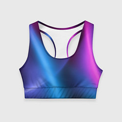 Топик спортивный женский Multicoloured, цвет: 3D-принт