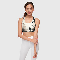 Топик спортивный женский Путник, цвет: 3D-принт — фото 2