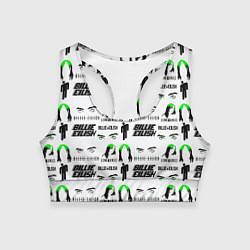 Топик спортивный женский Billie Eilish singer, цвет: 3D-принт