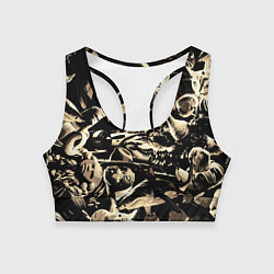 Топик спортивный женский Итальянские мемы с животными, цвет: 3D-принт