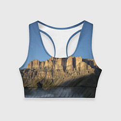 Топик спортивный женский Гора Метиген, цвет: 3D-принт