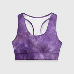 Топик спортивный женский Абстракция - violet oil painting, цвет: 3D-принт