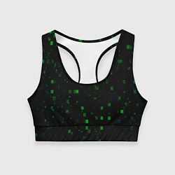 Топик спортивный женский Color green khaki, цвет: 3D-принт