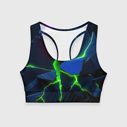 Женский спортивный топ Neon tile