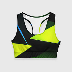 Топик спортивный женский Geometric shapes, цвет: 3D-принт