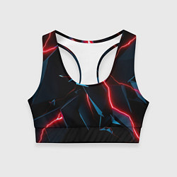 Топик спортивный женский Neon multicolored, цвет: 3D-принт