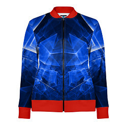 Олимпийка женская СИНЯЯ БРОНЯ, цвет: 3D-красный