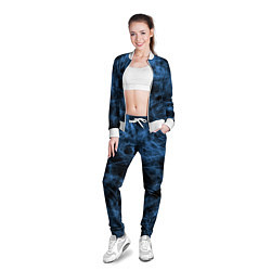 Олимпийка женская Синий дым, цвет: 3D-белый — фото 2