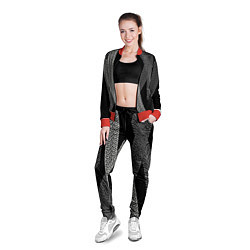 Олимпийка женская Следы шин, цвет: 3D-красный — фото 2