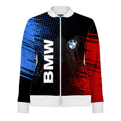Олимпийка женская BMW ТЕКСТУРА, цвет: 3D-белый