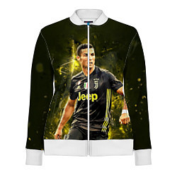 Олимпийка женская Cristiano Ronaldo Juventus, цвет: 3D-белый