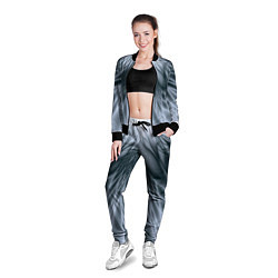 Олимпийка женская Лучи Абстракция, цвет: 3D-черный — фото 2