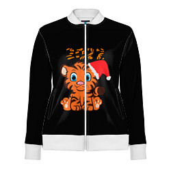 Олимпийка женская Маленький тигр 2022, цвет: 3D-белый