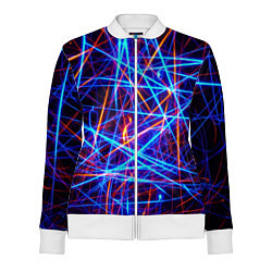Олимпийка женская Neon pattern Fashion 2055, цвет: 3D-белый