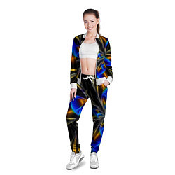 Олимпийка женская Neon vanguard pattern Fashion 2023, цвет: 3D-белый — фото 2