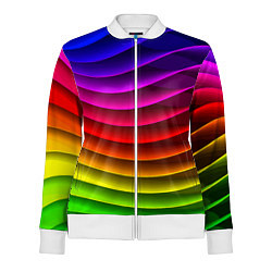 Женская олимпийка Color line neon pattern Abstraction Summer 2023