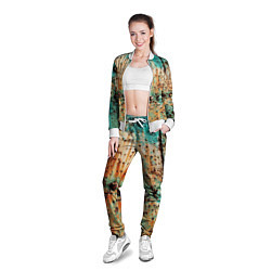 Олимпийка женская Искусство коррозии металла Rust, цвет: 3D-белый — фото 2