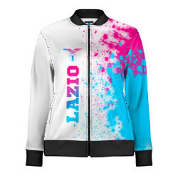 Олимпийка женская Lazio neon gradient style: по-вертикали, цвет: 3D-черный