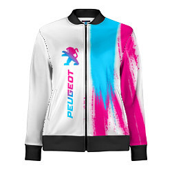 Женская олимпийка Peugeot neon gradient style: по-вертикали