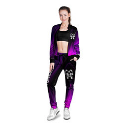 Олимпийка женская Deftones violet plasma, цвет: 3D-черный — фото 2