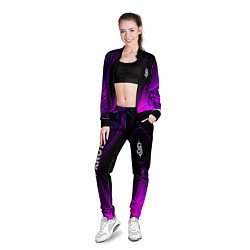 Олимпийка женская Slipknot violet plasma, цвет: 3D-черный — фото 2