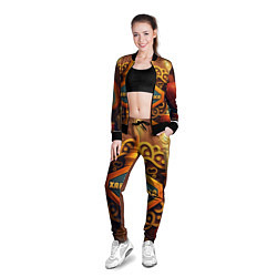 Олимпийка женская Ханука - подарок для всей семьи на праздник огней, цвет: 3D-черный — фото 2