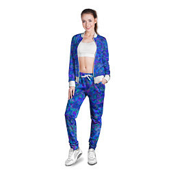 Олимпийка женская Разводы масла на воде, цвет: 3D-белый — фото 2