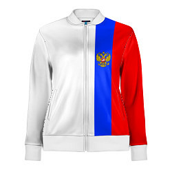 Олимпийка женская Цвета России - герб, цвет: 3D-белый
