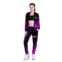 Олимпийка женская Nazareth violet plasma, цвет: 3D-черный — фото 2
