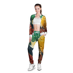 Олимпийка женская Мраморная радуга, цвет: 3D-белый — фото 2