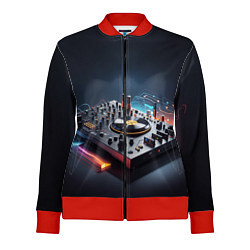 Олимпийка женская Диджейский пульт, цвет: 3D-красный