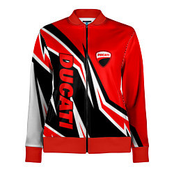 Женская олимпийка Ducati- red stripes