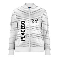 Олимпийка женская Placebo glitch на светлом фоне вертикально, цвет: 3D-белый