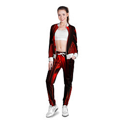 Олимпийка женская Шоколадный фонтан во тьме, цвет: 3D-белый — фото 2