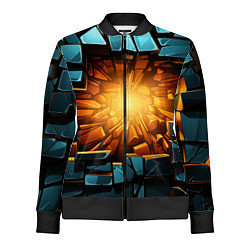 Женская олимпийка Геометрическая огненная яма иллюзия