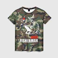 Женская футболка Best fisherman