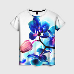 Женская футболка Фиолетовая орхидея