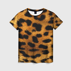 Женская футболка Шкура леопарда