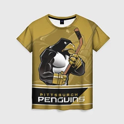 Футболка женская Pittsburgh Penguins, цвет: 3D-принт