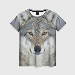 Женская футболка Милый волк