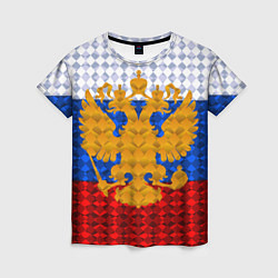 Женская футболка Россия: полигоны