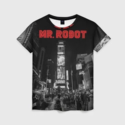 Женская футболка Mr. Robot City