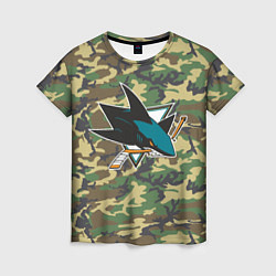 Женская футболка Sharks Camouflage
