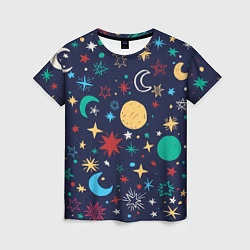 Женская футболка Звездное небо
