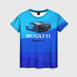 Женская футболка Bugatti hypercar
