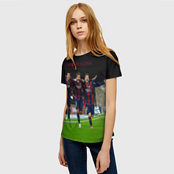 Футболка женская Barcelona6, цвет: 3D-принт — фото 2