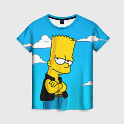 Женская футболка Задумчивый Барт